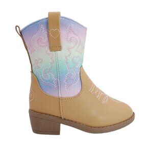 Toddler Girls Cowboy Boots Size 7 8 9 10 11 12 or 13 Pastel Rainbow Glitter
